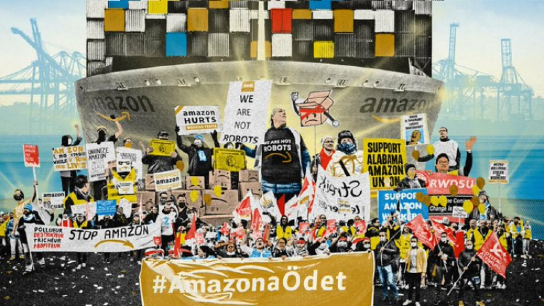 'Şahane Cuma' kaos getirdi! Amazon çalışanları 40 ülkede greve gitti