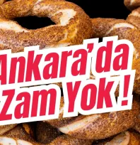 Ankara'da Simite Zam Yok