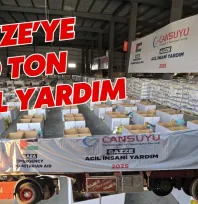 Cansuyu'ndan Gazze'ye 500 Ton Acil Yardım