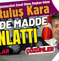 İşte Kurtuluş Kara'nın Madde Madde Vaatleri