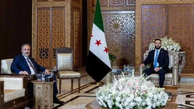 Bakan Fidan Suriye'de Şara ile görüştü