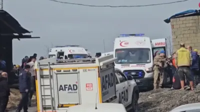 Zonguldak'ta maden ocağında göçük. Mahsur kalanlar var