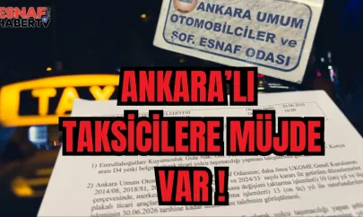 Ankara'da Ticari Taksicilere Müjde