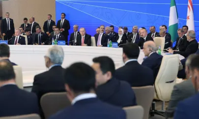 Erdoğan Azerbaycan'da konuştu