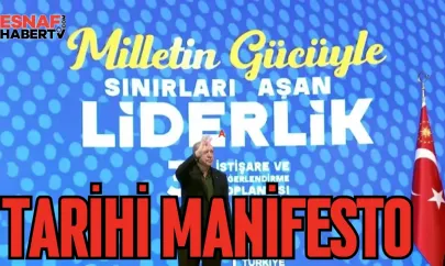 Erdoğan'dan Tarihi manifesto