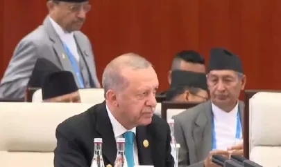 Erdoğan, Şanghay Zirvesi'nde konuştu
