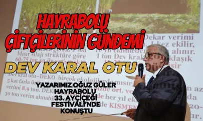 Hayrabolu'da 'Dev Kral Otu' İlgi Odağı Oldu