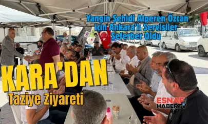 Servisçiler Camiası Şehit Alperen Özcan İçin Taziyede