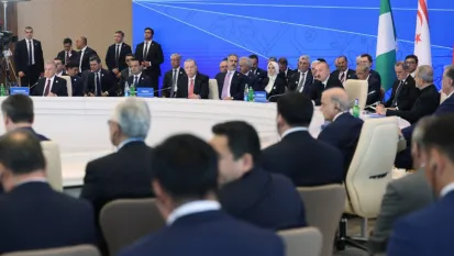 Erdoğan Azerbaycan'da konuştu
