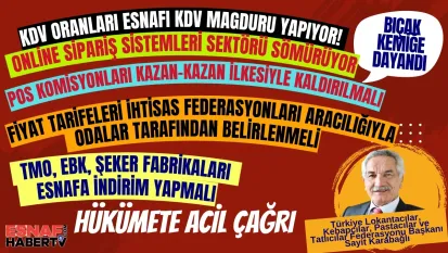 Lokantacılar, Kebapçılar, Pastacılar , Tatlıcılar İsyan Etti: