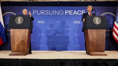 Putin ve Trump'tan ortak basın toplantısı