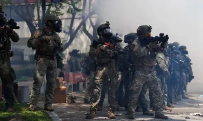 Amerika'da asker sokağa indi