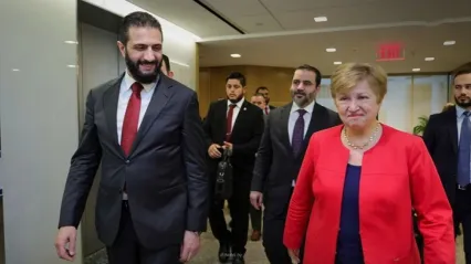 Suriye Cumhurbaşkanı Şara, IMF Başkanı ile görüştü