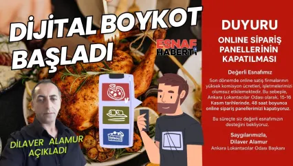 Lokantacılardan Dijital Boykot Başladı