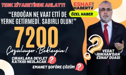 Bakan Işıkhan'dan 7200 İşaret Fişeği