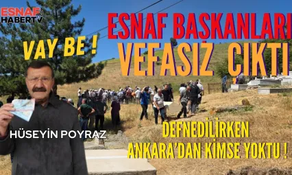 Esnaf Camiası Hüseyin Poyraz'a Vefasız Kaldı