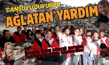 İlkokul Çocuklarından Gazze'ye Ağlatan Bağış