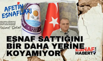 Mehmet Şakak: Esnafımız Perişan