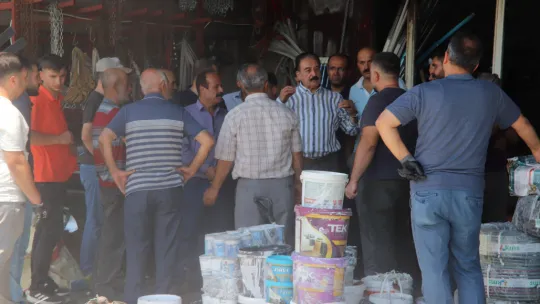 Felaket Yaşayan Esnafın Tesellisi Şevket Başkan