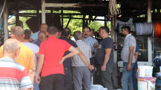 Felaket Yaşayan Esnafın Tesellisi Şevket Başkan