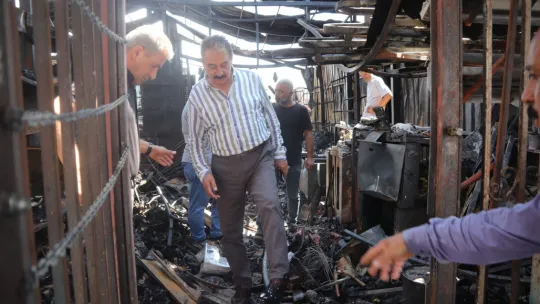 Felaket Yaşayan Esnafın Tesellisi Şevket Başkan