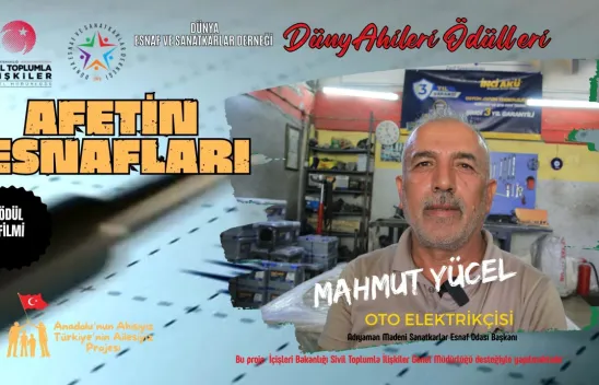 Adıyaman'da 'Afetin Esnafı' Ödülü Mahmut Yücel'e: 'Biz Ona Deprem Değil, Kıyamet Diyoruz'