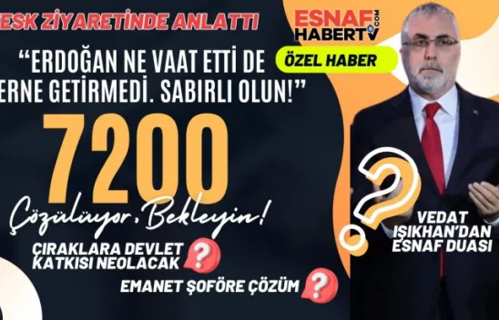 Bakan Işıkhan'dan 7200 İşaret Fişeği