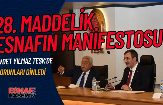 Esnaf ve Sanatkarın Manifestosu
