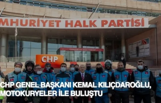 Kılıçdaroğlu motokuryelerle buluştu