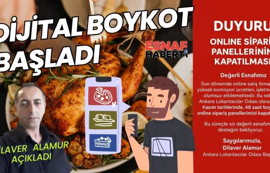 Lokantacılardan Dijital Boykot Başladı
