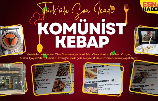Londra'da Bir Kebapçıdan 'Komünist' Devrim: Menüde Marx'tan Deniz Gezmiş'e Kadar Efsaneler!