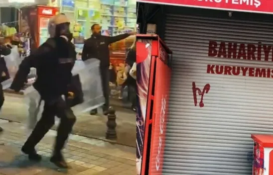 Polis otolarını taşlayıp esnafa saldırmak düşünce hürriyeti mi?