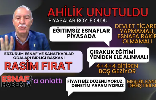 Rasim Fırat, Devlet Esnaf ile Rekabeti Bıraksın