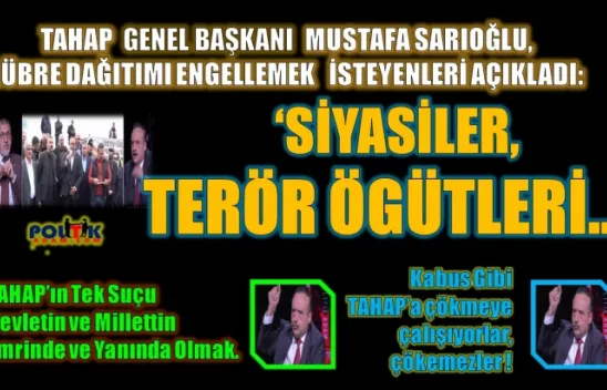 Sarıoğlu: Tarımın Bileşenleri Üzerinden Kaos Çıkartmaya Çalışıyorlar