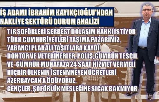 Taşıma Sektörü Gümrüklerde Doktor ve Veterinerlerin  24 Saat Çalışmasını İstiyor