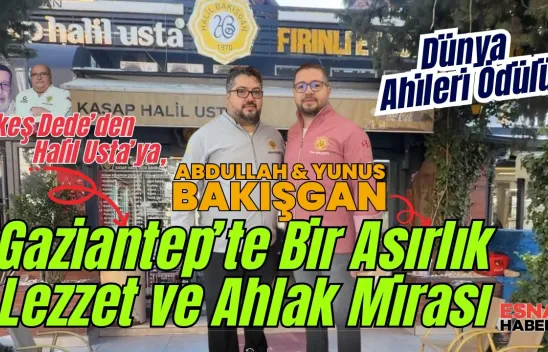 aziantepli Kasap Halil Usta Dünya Ahileri Ödülünün Sahibi Oldu