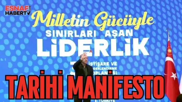 Erdoğan'dan Tarihi manifesto