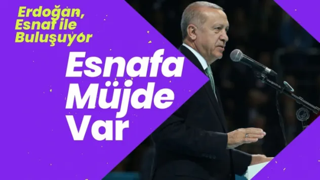 Müjde sırası Esnafa Geldi