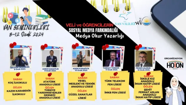 Veliler ve, Öğrencilere Sosyal Medya'daki Tehlikeler Anlatılacak