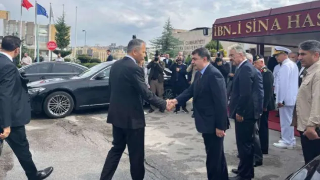 Yerlikaya ve Kalın'dan Ankara'daki saldırıda yaralanan polislere ziyaret