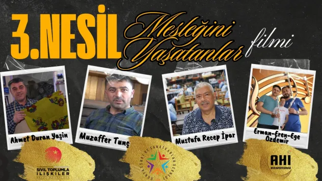 Üçüncü Nesil Mesleklerini Yaşatanlar Ödüllendiriliyor