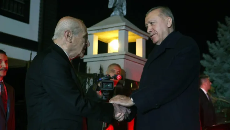 Erdoğan-Bahçeli görüşmesi sona erdi