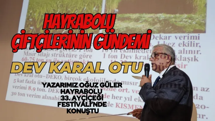 Hayrabolu’da “Dev Kral Otu” İlgi Odağı Oldu