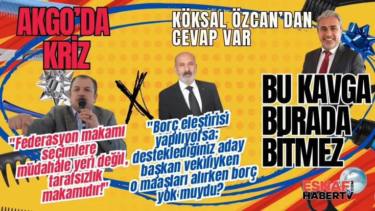 Köksal Özcan’dan Karakaş’a  Gönderme: 'Borç Varsa Başkan Vekilinle Beraber Yaptık!'