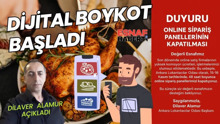 Lokantacılardan Dijital Boykot Başladı