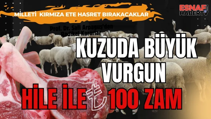 Vay Be... Milleti Büyük Kazık...Kasaplar Büyük zan altında