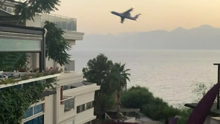 Antalya'da Rus pilottan tedirgin eden hareketler