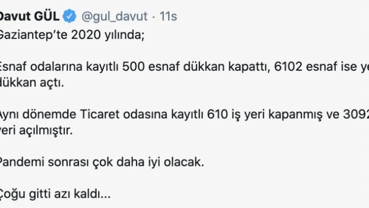 Antepte Açılan Dükkan Sayısı Arttı Mı?