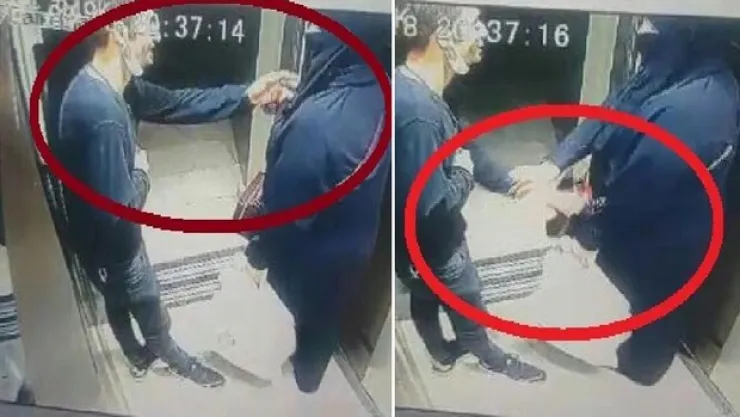 Asansörde taciz skandalı: Şikayetçi olmadı!