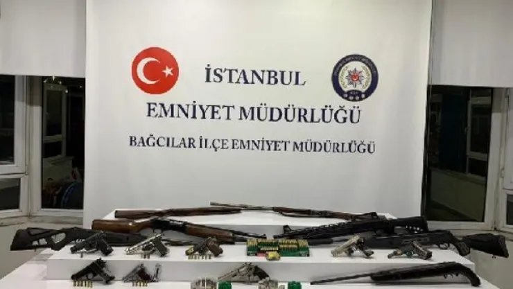 Bağcılar'da operasyon yapılan evden cephanelik çıktı